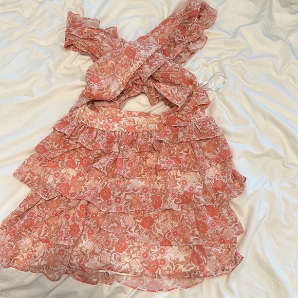 Ever New Selena Cross Mini Floral Dress - Picture 2 of 2
